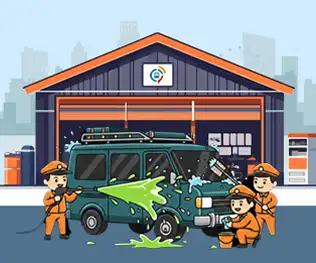 Showcase of well-maintained premium Force Urbania fleet