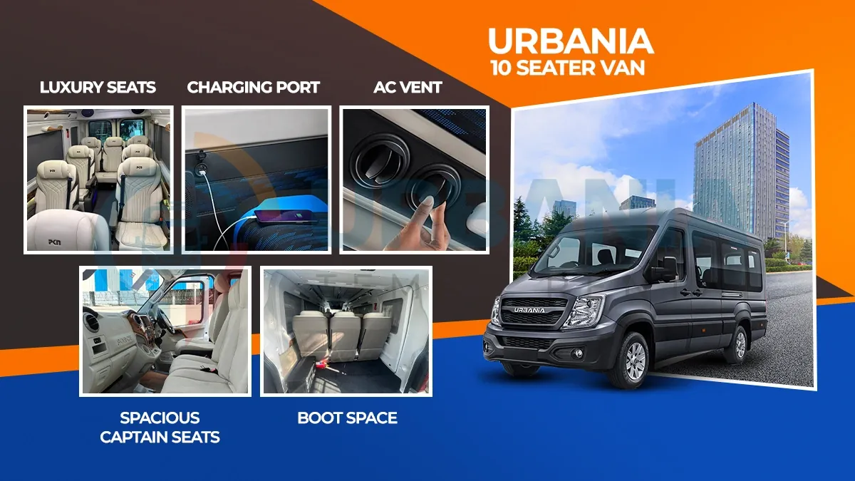 PKN Modified 10 Seater Urbania Van with premium interiors
